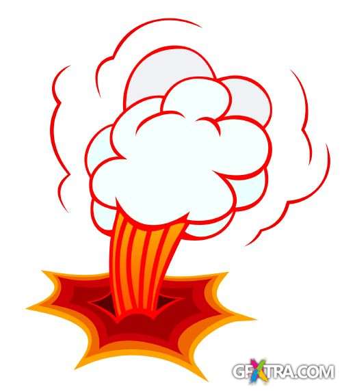 Cartoon Explosions - Shutterstock 50xEPS