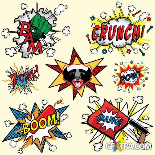 Cartoon Explosions - Shutterstock 50xEPS