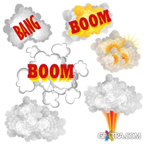 Cartoon Explosions - Shutterstock 50xEPS