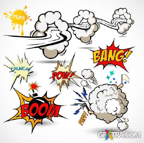 Cartoon Explosions - Shutterstock 50xEPS