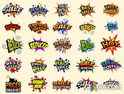 Cartoon Explosions - Shutterstock 50xEPS