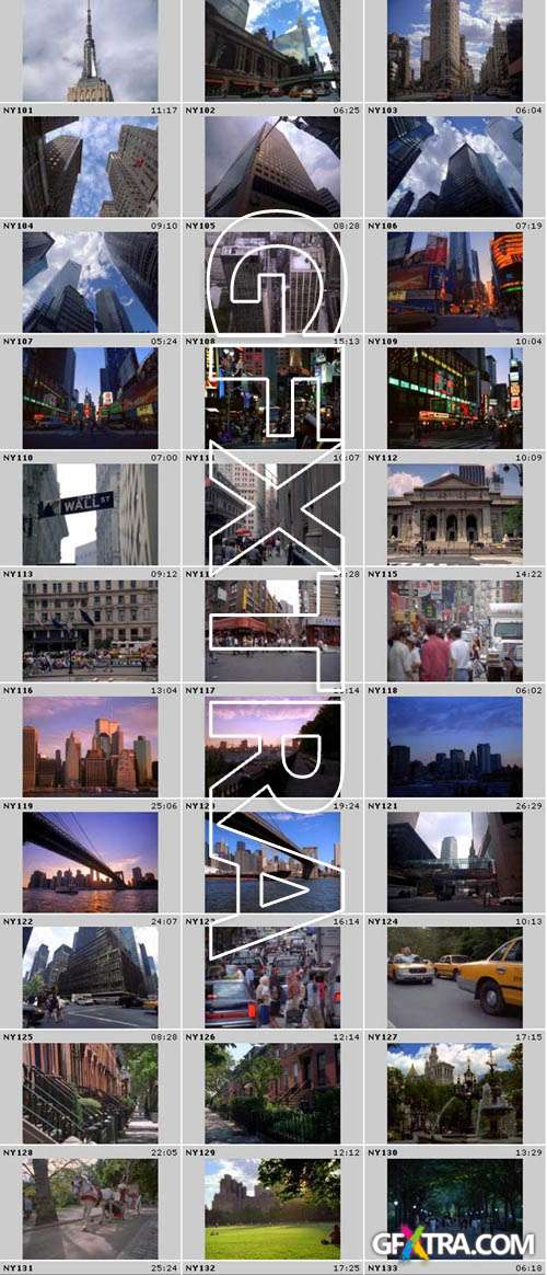 33 MOV Clips - Beautiful New York Scenes (NTSC)