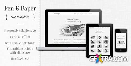 ThemeForest - Pen and Paper - Responsive Site Template