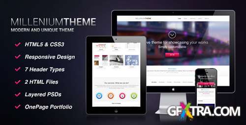 ThemeForest - Millenium - Responsive Onepage Portfolio