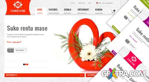 SmartAddons - SJ Flower Store - Template For Joomla 2.5 - Retail