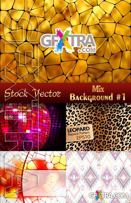 Mix. Vector Backgrounds #1 - Stock Vector