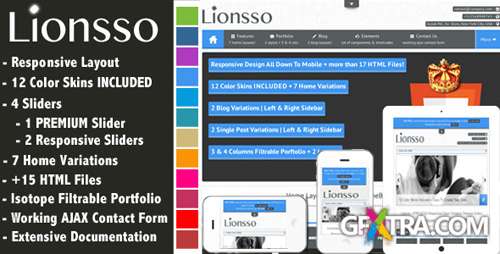 ThemeForest - Lionsso - Responsive & Clean HTML5 Template