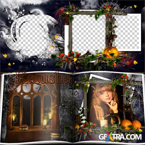 Template photobooks - Happy Halloween