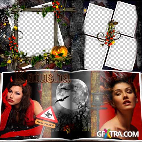 Template photobooks - Happy Halloween