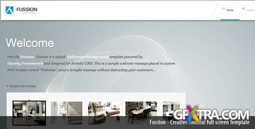 ThemeForest - Fussion Creative full screen Joomla! Template