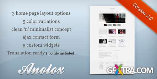 ThemeForest - Anolox v2.0 - Premium Portfolio WP Theme