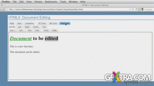 [lynda.com] HTML5: Document Editing in Depth