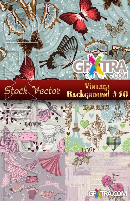 Vintage backgrounds #30 - Stock Vector