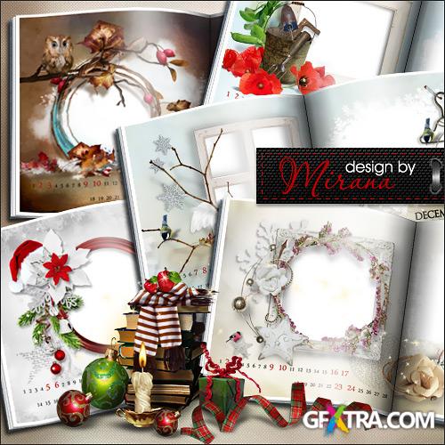 Template photobook-calendars for 2013 - Seasons