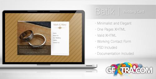 ThemeForest - Batik - Minimalist Wedding Card