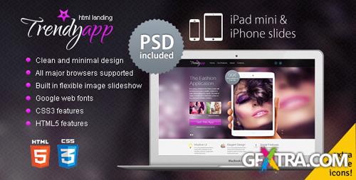 ThemeForest - TrendyApp - HTML5/CSS3 App Showcase Landing Page