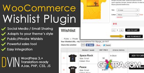 CodeCanyon - DVin WooCommerce Wishlist WP Plugin - Updated