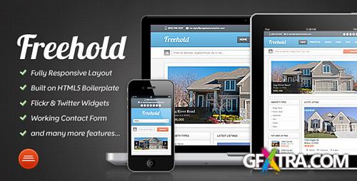 ThemeForest - Freehold - Real Estate Site Template