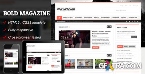 ThemeForest - Bold Magazine - HTML5 Responsive Template