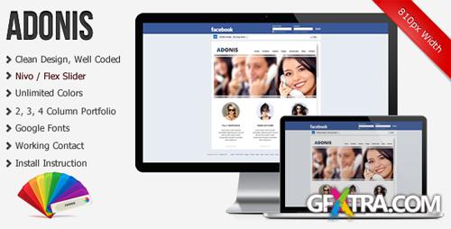 ThemeForest - Adonis - Premium Facebook Template