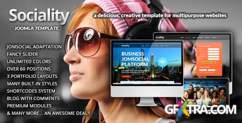 ThemeForest - Sociality - JomSocial Ready Joomla 2.5 Template