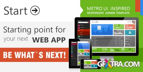 ThemeForest - Start - Metro UI Responsive Admin Template