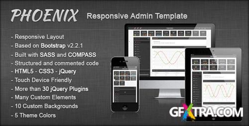 ThemeForest - Phoenix - Responsive Admin Template - RIP