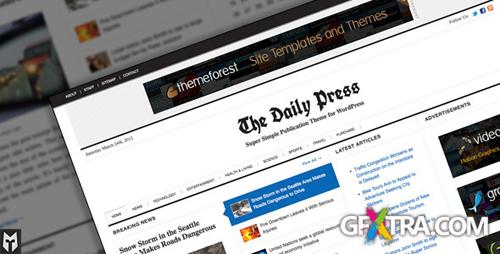 ThemeForest - The Daily Press: Super Simple WP Publication Theme