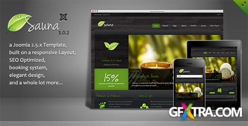 ThemeForest - Sauna v1.0.2 - Responsive Jooma 2.5 Template