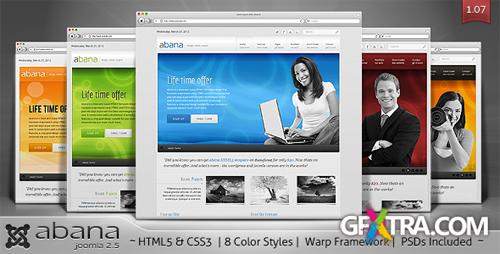 ThemeForest - Abana v1.0.2 - Premium JomSocial Ready Business Joomla 2.5 Template