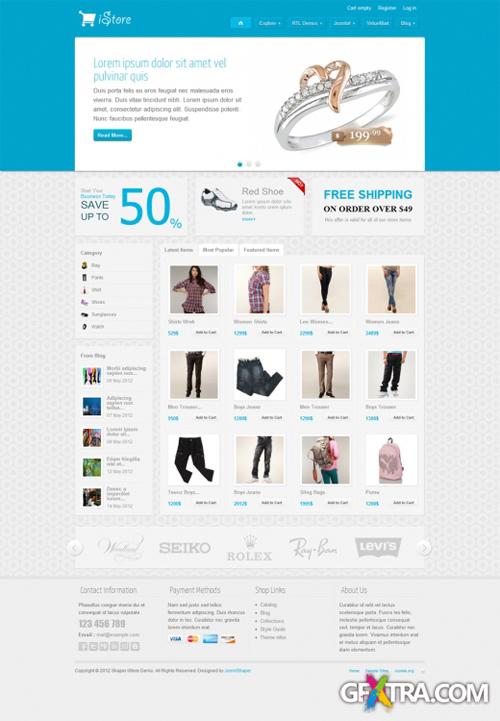 JoomShaper - iStore ECommerce Template For Joomla 2.5 v1.5.0