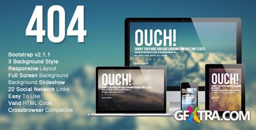 ThemeForest - Wizm 404 - Responsive error template for you