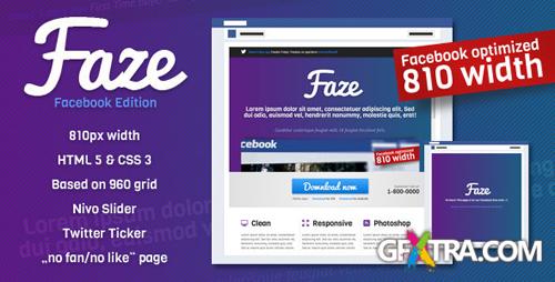 ThemeForest - Faze - Landing Page (Facebook Edition)