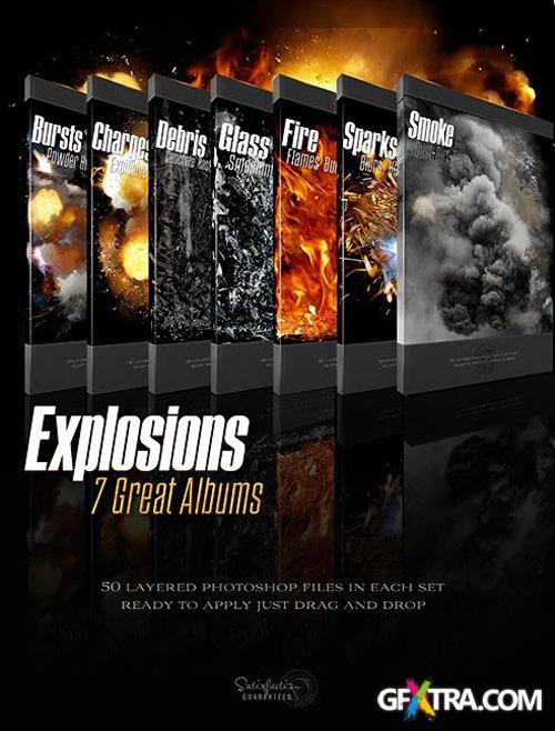 Rons Explosions (50 Layered PSD)