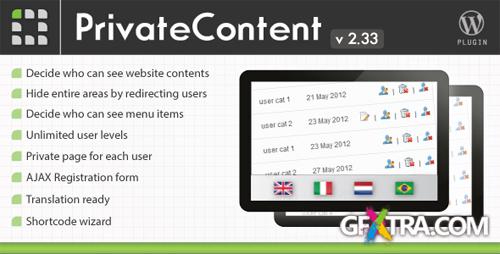 CodeCanyon - PrivateContent - Multilevel Content Plugin v2.33