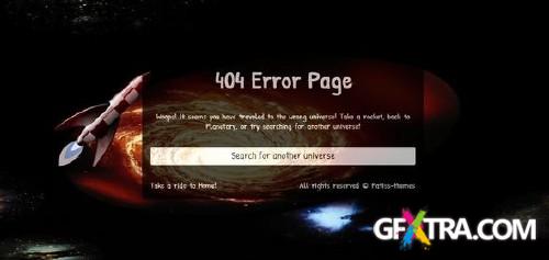 ThemeForest - Planetary - Premium Error Page Template