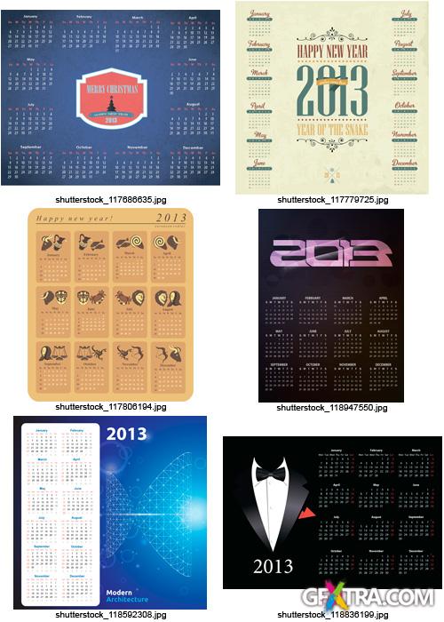Amazing SS - Calendar Grid 2013 (Part 5), 25xEPS