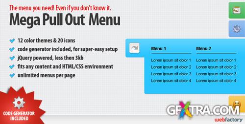 CodeCanyon - Mega Pull Out Menu