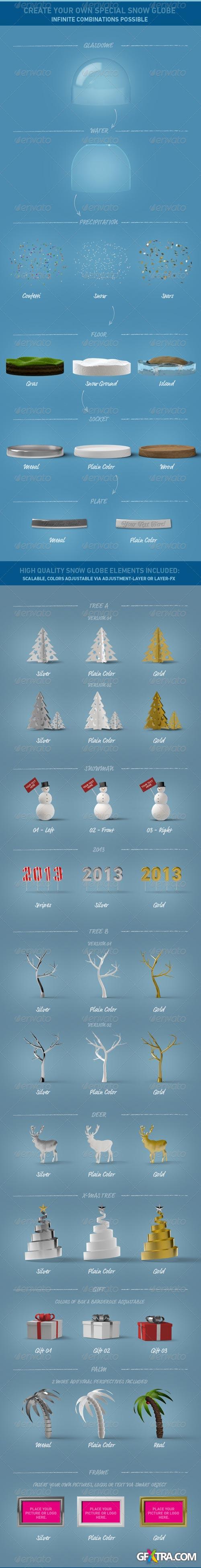 GraphicRiver: DOA Snow Globe Construction Kit