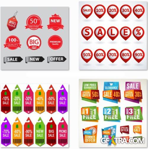 Sales and Discounts - 25 EPS Vector Stock