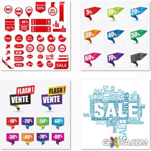 Sales and Discounts - 25 EPS Vector Stock