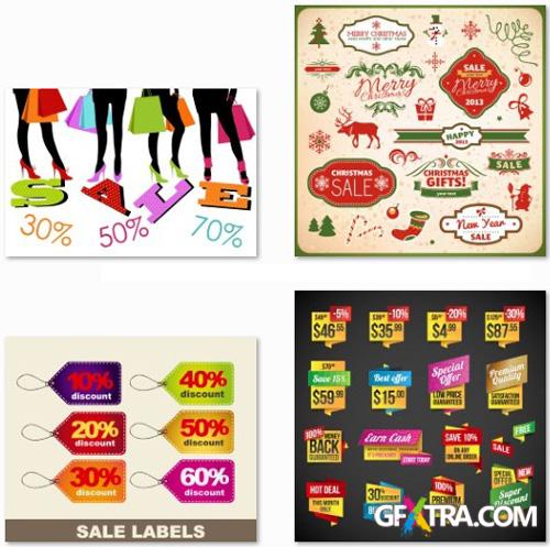 Sales and Discounts - 25 EPS Vector Stock