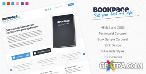 ThemeForest - BookPage (Blue) - Sell your books with Style