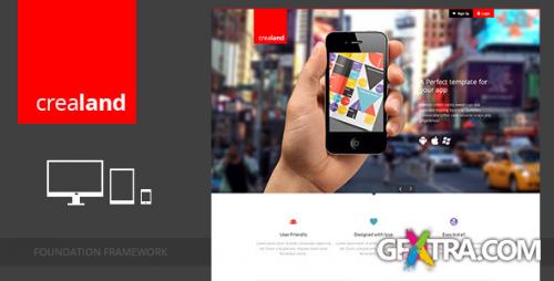 ThemeForest - Crealand - Responsive app landing page