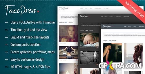 ThemeForest - FacePress v0.7 - Community Content Sharing Wordpress Theme