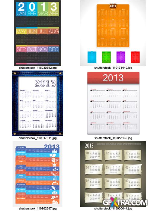 Amazing SS - Calendar Grid 2013 (Part 6), 25xEPS
