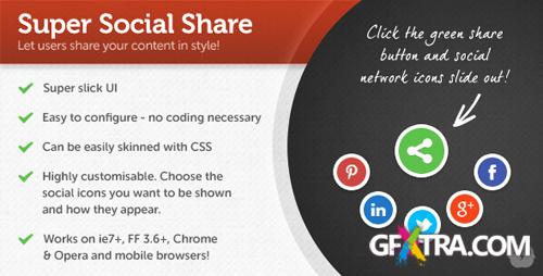 CodeCanyon - jQuery Super Social Share