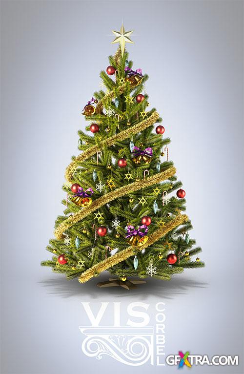 How to make a 3D Christmas Tree in 3ds Max - VisCorbel