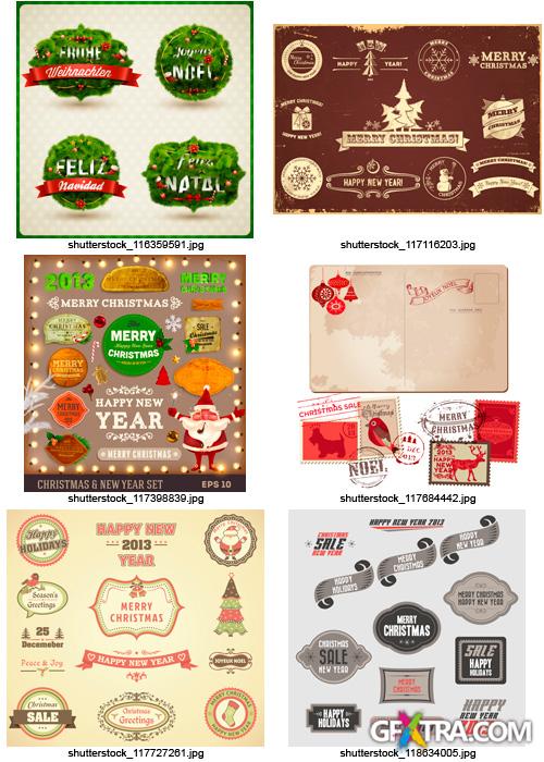 Amazing SS - Christmas Labels & Design Elements 2, 25xEPS