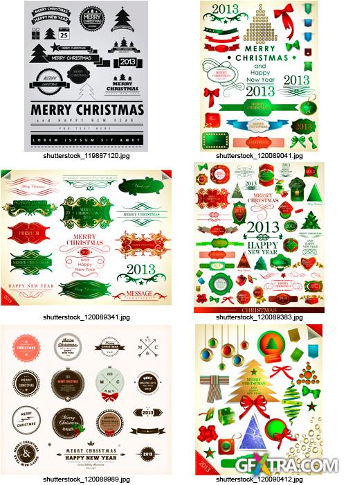 Amazing SS - Christmas Labels & Design Elements 2, 25xEPS